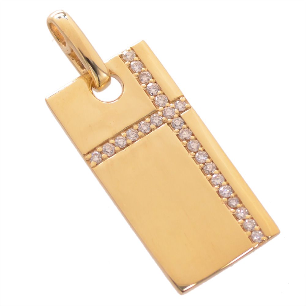 楽天市場】ペンダントトップ K18 18K ダイヤモンド メンズペンダント