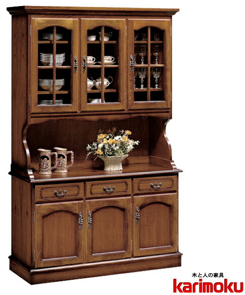 楽天市場】カリモク 食器棚 飾り棚 ダイニングボード コロニアル 幅