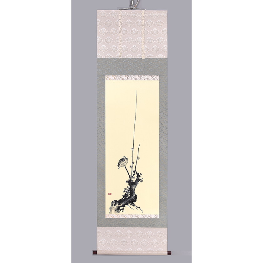 楽天市場】宮本武蔵 ( 号：二天 ) 「 枯木鳴鵙 」 複製画掛軸 ( 尺五立