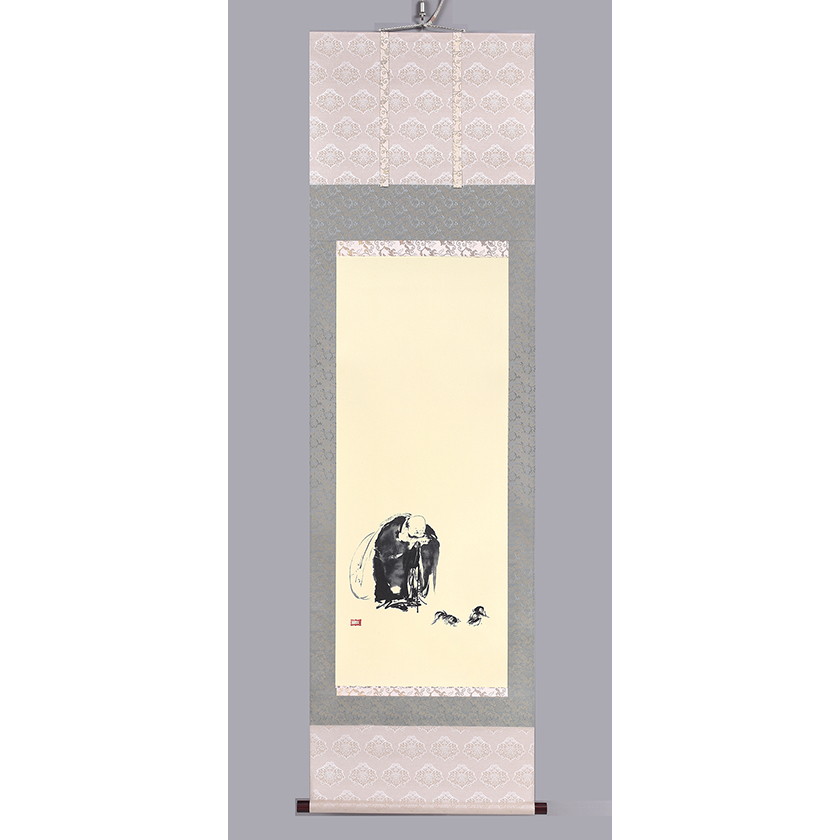 楽天市場】宮本武蔵 「枯木鳴鵙図」 複製 掛軸 : 光ネット組合 楽天市場店