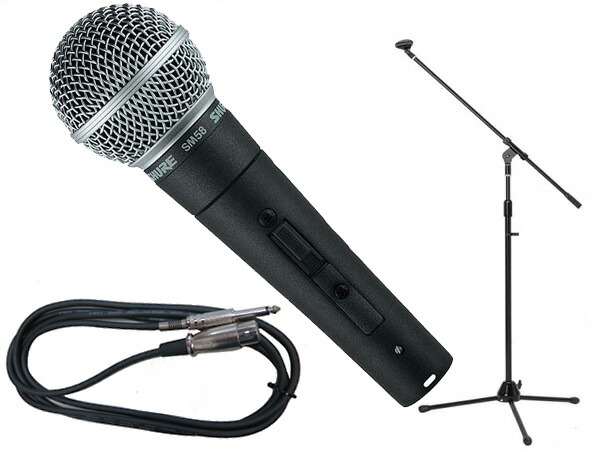 楽天市場】SHURE シュア SM58-LCE 三脚マイクスタンドSET（フォーン