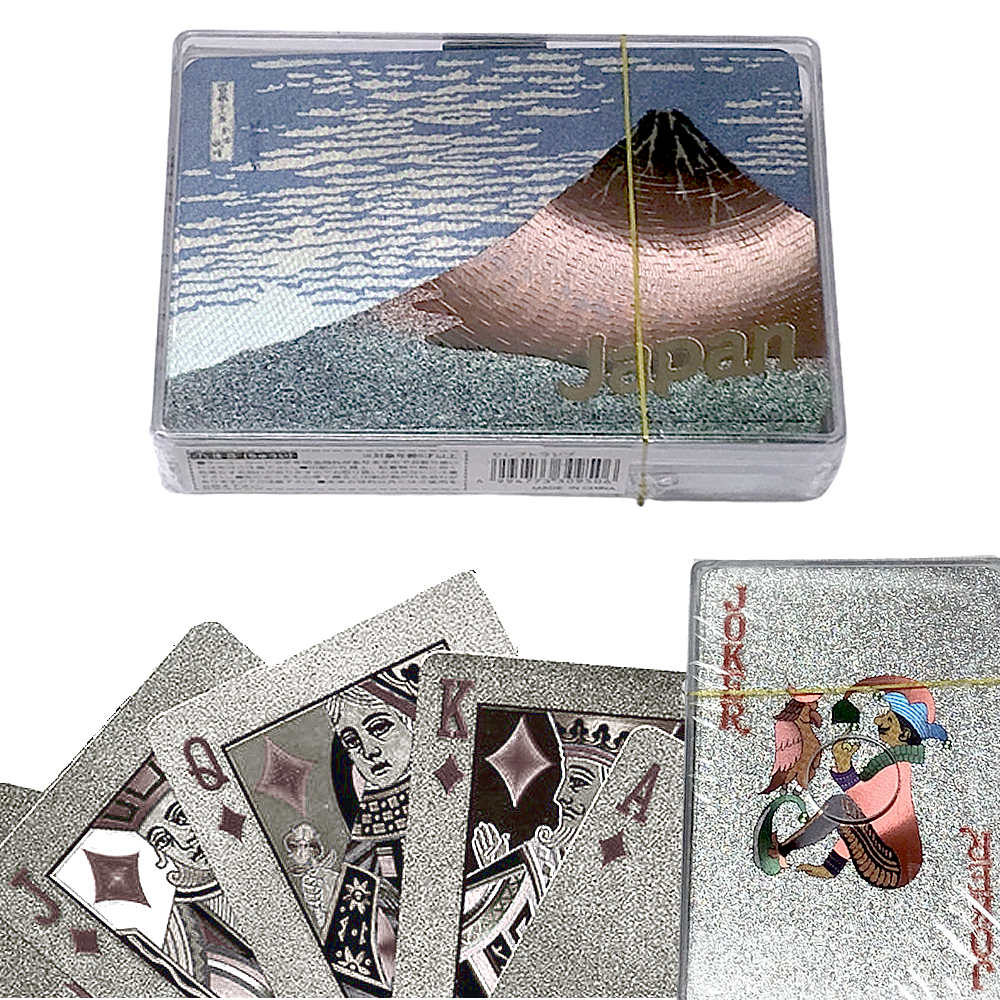 楽天市場】トランプ 葛飾北斎 浪裏 輝く セレブトランプ版画 浮世絵