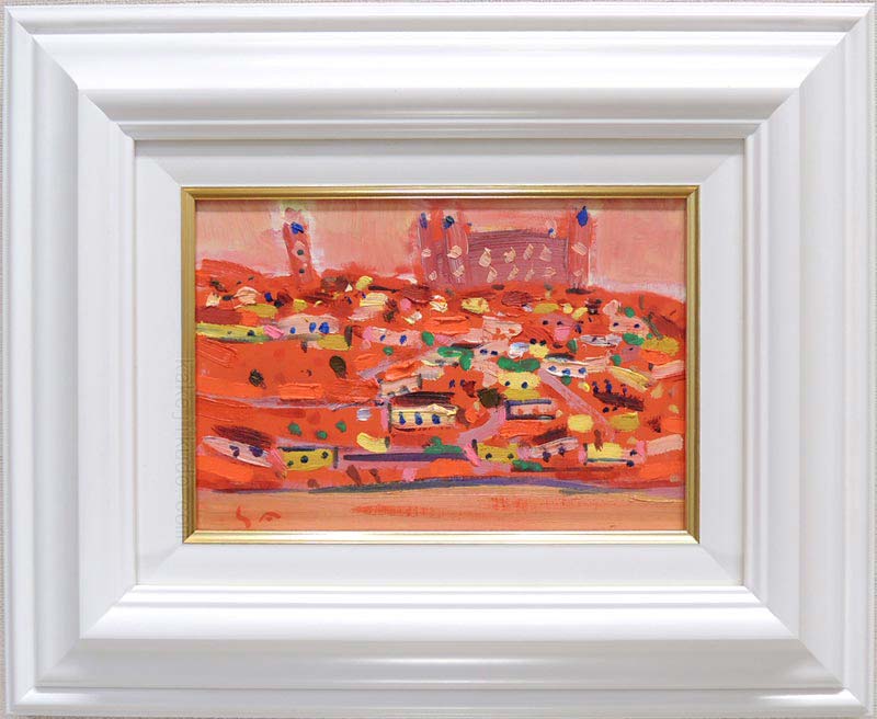 楽天市場】「マーガレット」堤照男（F6サイズ油彩画[油絵]（直筆油彩