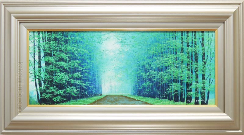 楽天市場】油彩画 林 朝路 「道」 P8号 額付き 油絵 真筆 描き下ろし