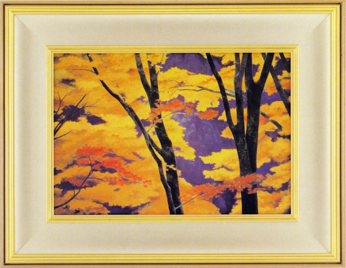 楽天市場】東山魁夷 絵画 行く秋 送料無料【複製】【美術印刷】【巨匠