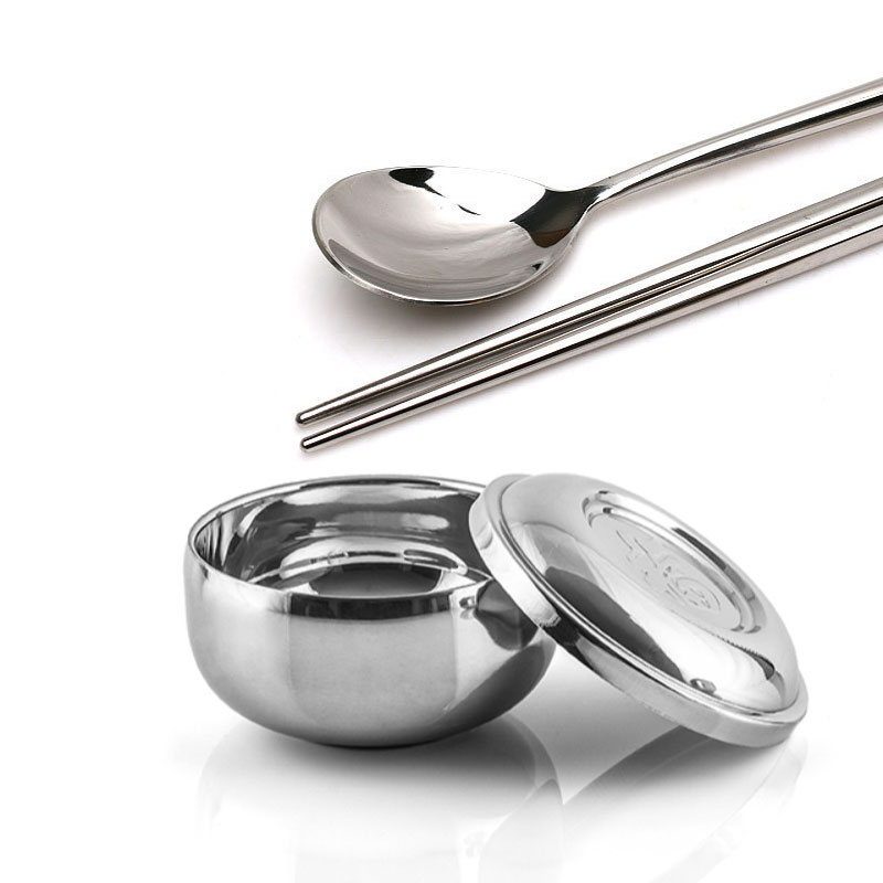 楽天市場】韓国食器8点セット「真空ステンレス茶碗8個」&「真空