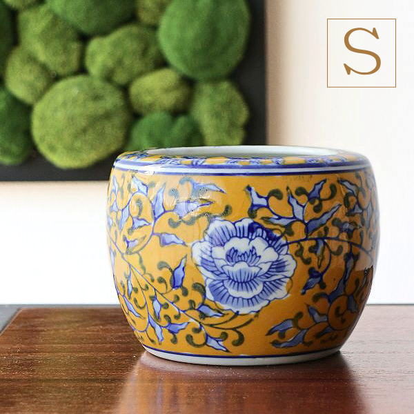 楽天市場】金魚鉢 おしゃれ 陶器 メダカ鉢 和風 レトロ アンティーク