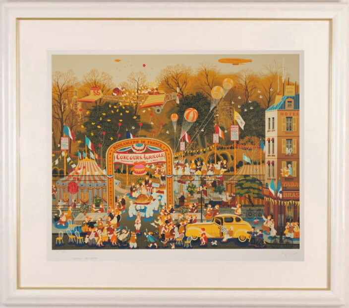 楽天市場】ヒロ・ヤマガタ 猫たちのバラード 猫 絵画 インテリア