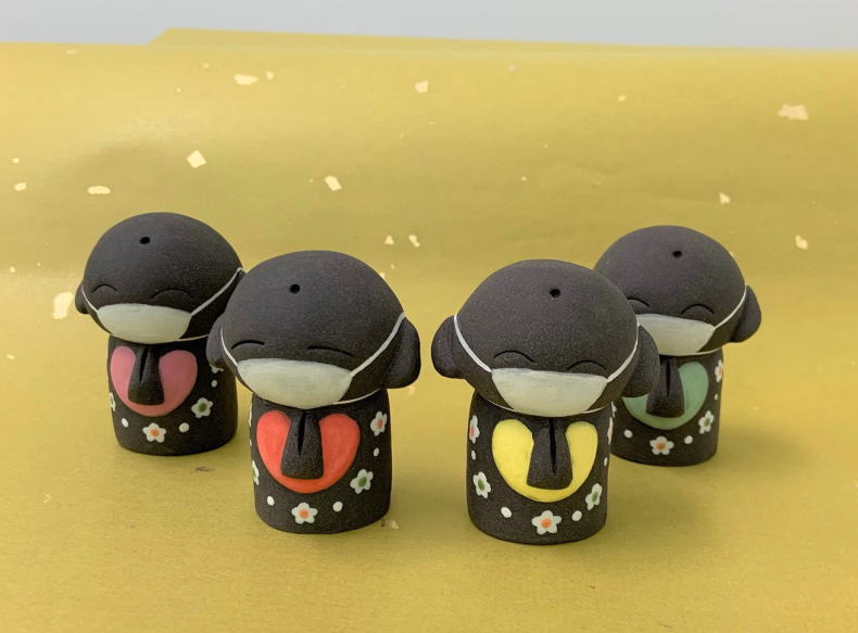 楽天市場】笑福 しあわせ地蔵さん（信楽焼）陶器 置物 お地蔵さま : 笑