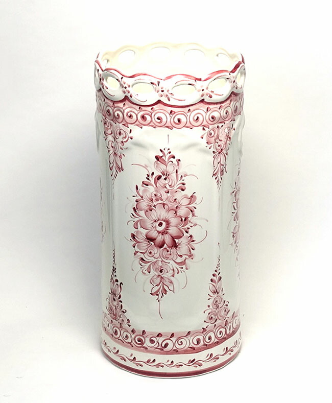 楽天市場】傘立て 陶器 ローズレリーフ イエロー 傘立て陶器