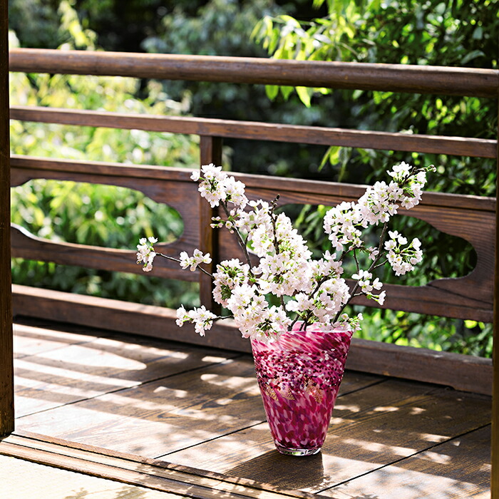 楽天市場】送料無料【 十和田 紅葉 花器（大） 】花瓶 インテリア