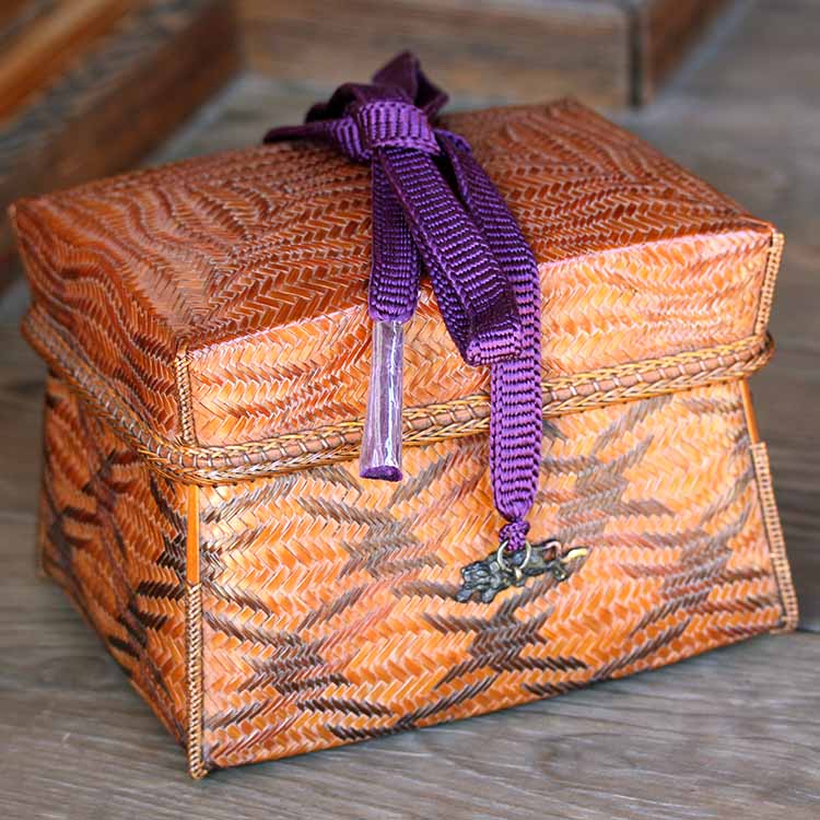 楽天市場】【一点限り】渡辺竹清作 鳳尾竹乱れ編み花籠（Japanese