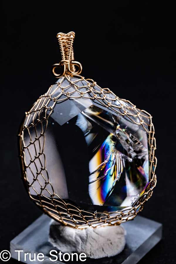 楽天市場】虹入り茶水晶 レインボースモーキークォーツ 20mm 丸玉