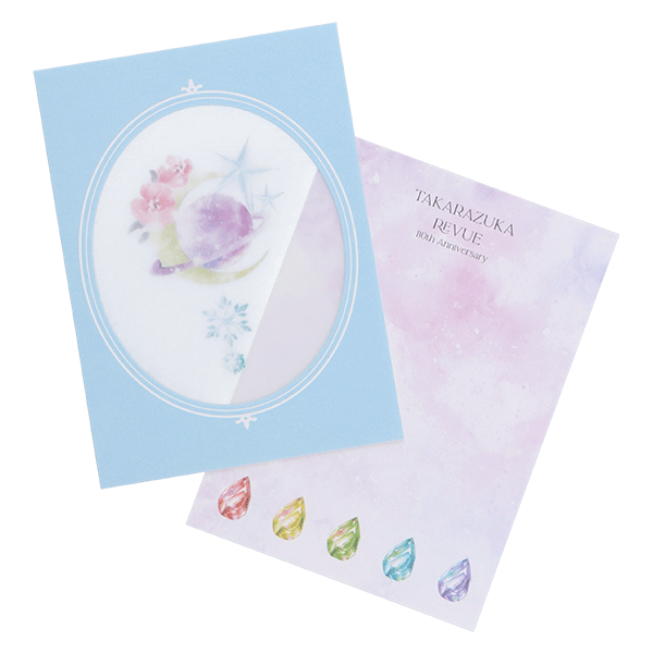 クリア窓メッセージカード【ブルー】／JIJI: グッズ - 宝塚