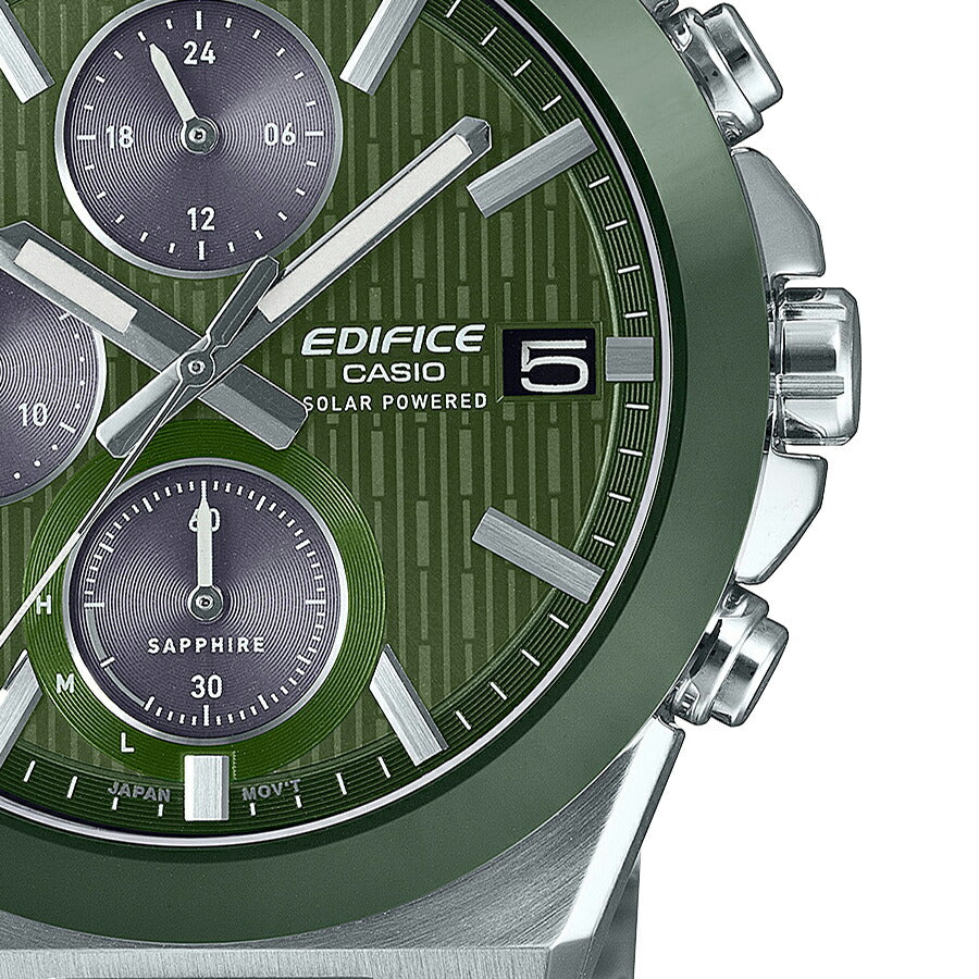 カシオ エディフィス ソーラー クロノグラフ セラミックベゼル EFS