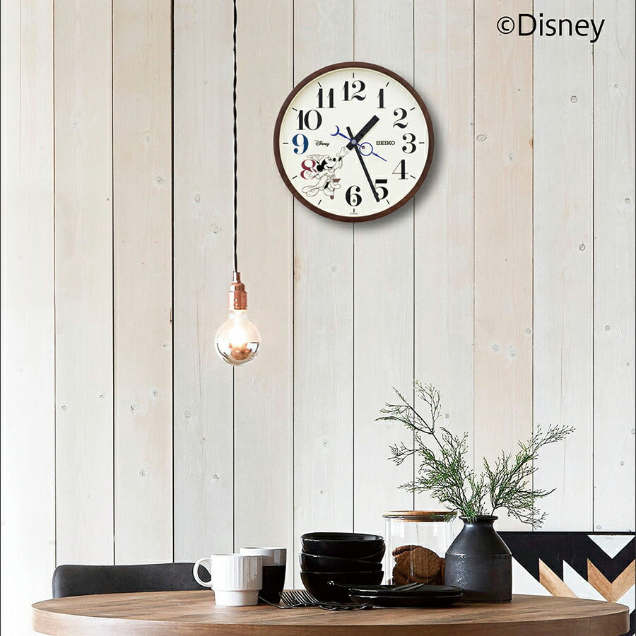 セイコー クロック 大人ディズニー ファンタジア 電波 掛け時計 FS514B