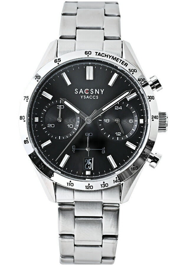 サクスニーイザック クオーツ クロノグラフ SY15219-GR メンズ 電池式