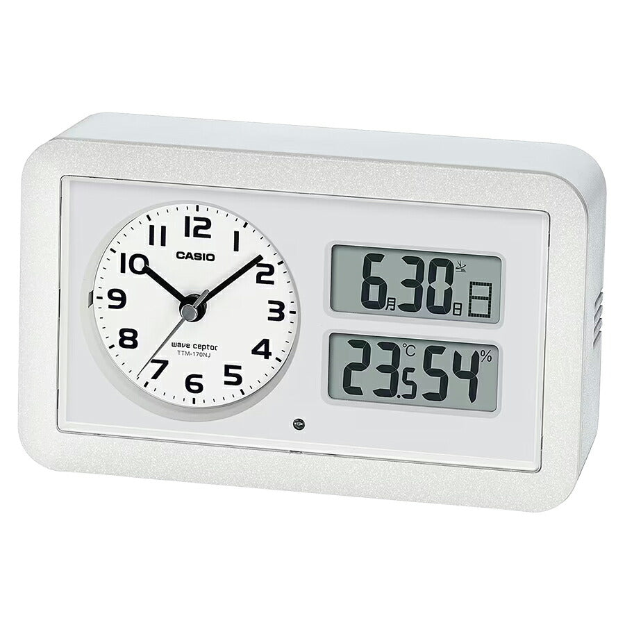 カシオ デジタルウオッチモチーフ 電波 目覚まし時計 DQD-851J-8JF