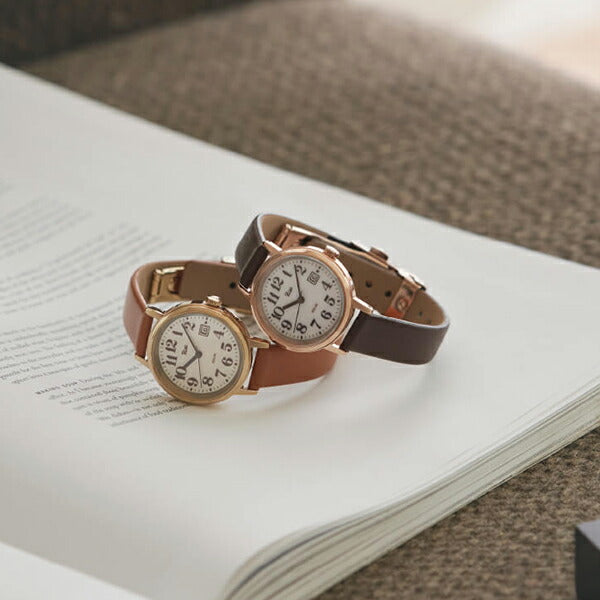 アルバ リキ ソーラー AKQD402 レディース キャメル 革ベルト – THE