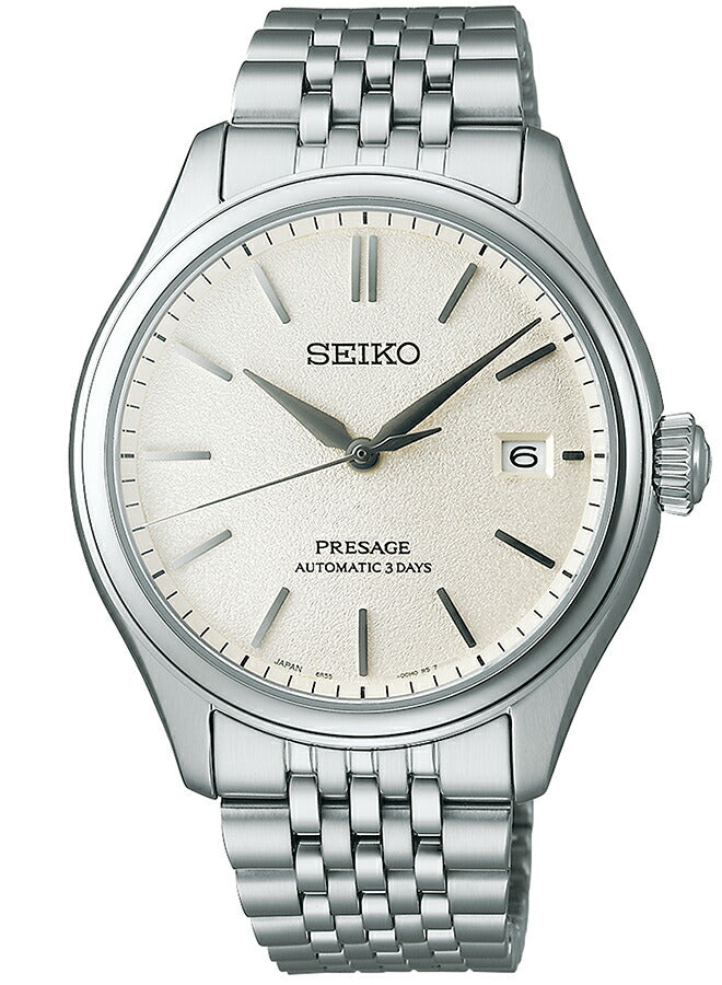 セイコー プレザージュ クラシック 素色ダイヤル オープンハート