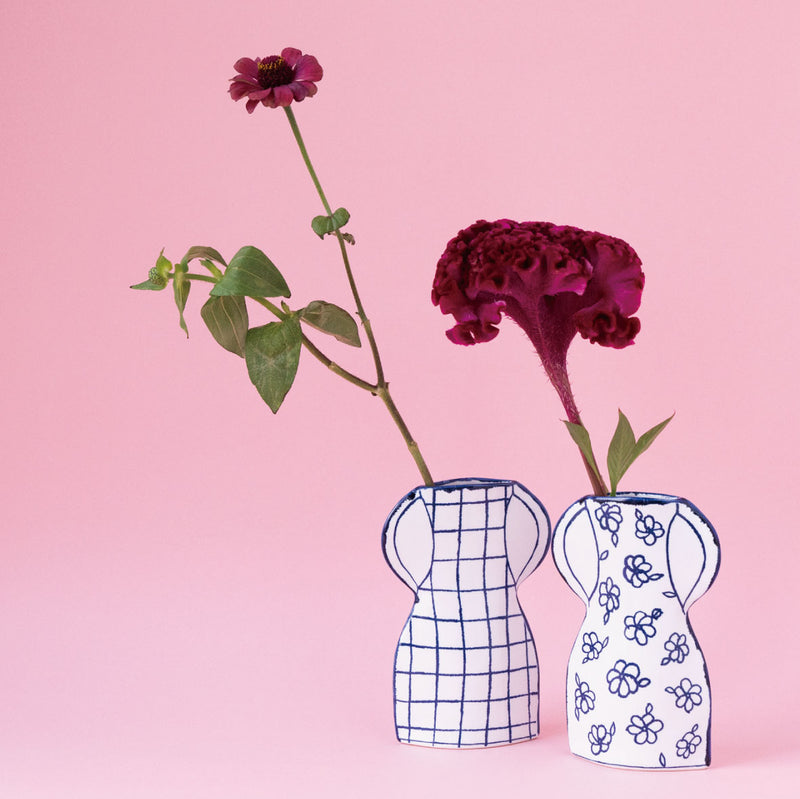 チェックのかびん（FP2・seto）