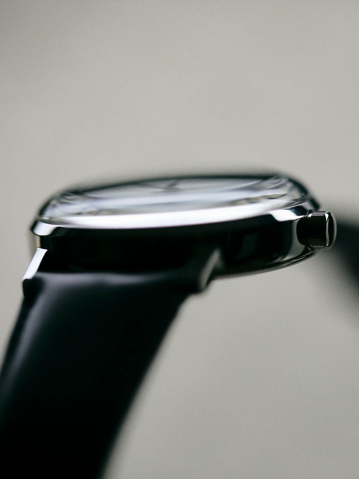 sazare SK02［No.02.01.00BK SS SILVER MIRROR FINISH / WHITE DIAL