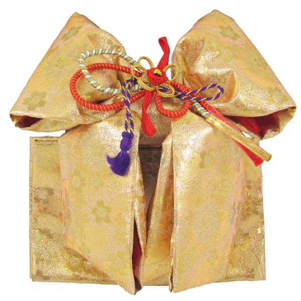 七五三3〜7歳用結び帯（作り帯） 金銀（小寸/中寸/大寸）wsr : 京の