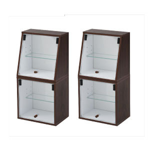 コレクションケース 2段 2個セット コレクションボックス フィギュア