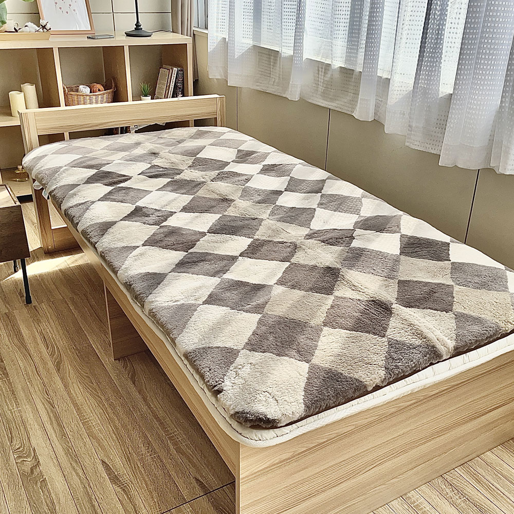 ロマンス小杉 ムートンシーツ シングル 冬用 敷きパッド 高品質天然