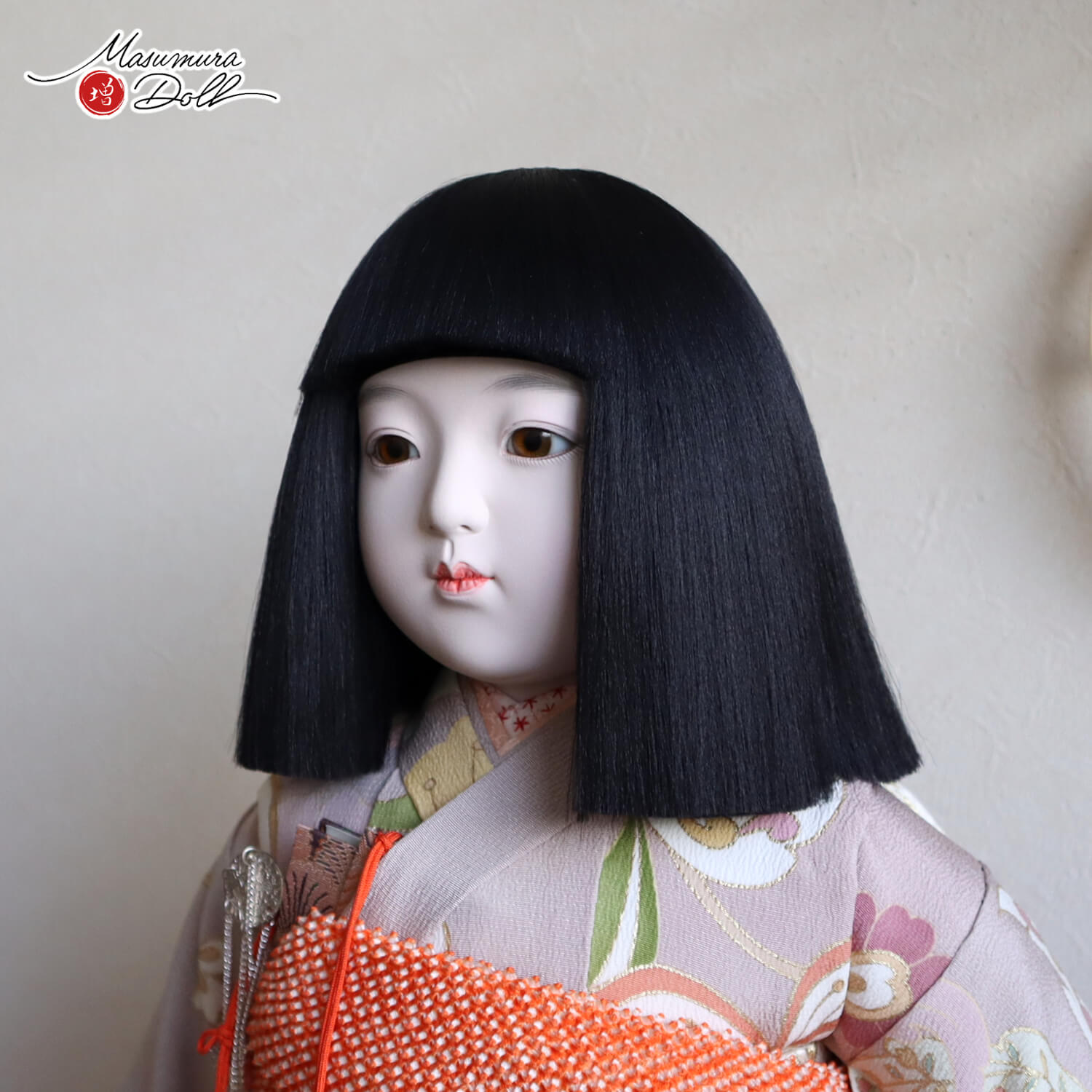 市松人形 最高級 元賀章介 20号 別染 正絹 京友禅 手縫い衣装 女の子