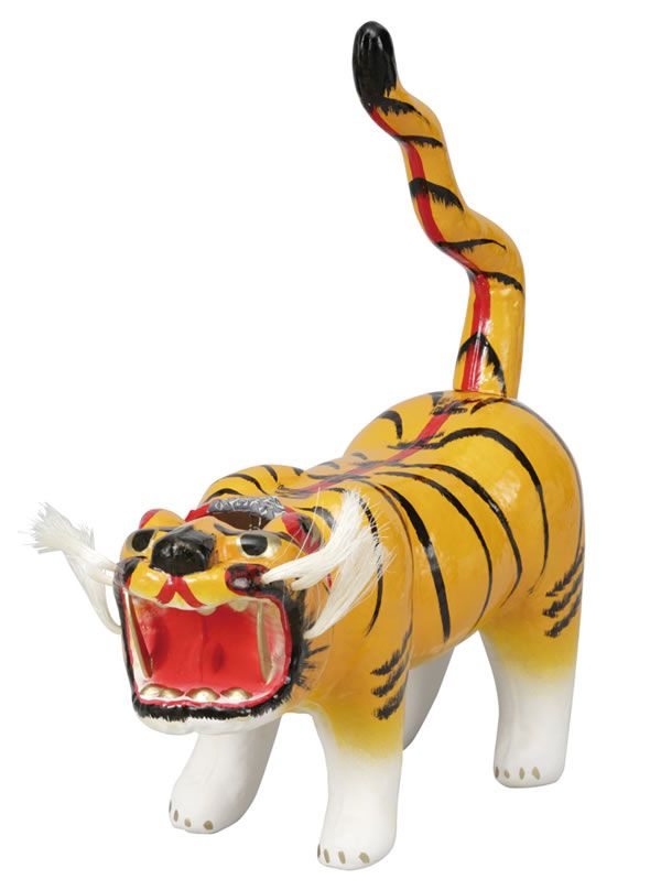 張子の虎 首振り虎 12号 張り子の虎 トラ 虎 寅 五月人形 端午の節句