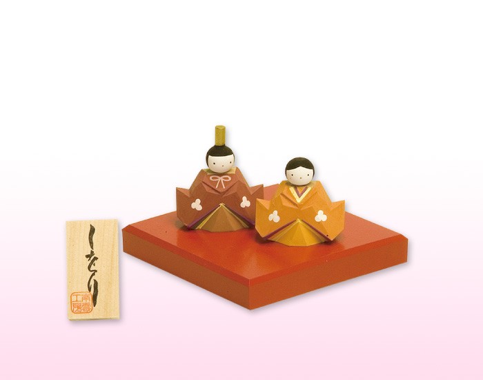 雛人形 コンパクト 木製 南雲工房 伊予一刀彫 しをり : 雛人形 五月