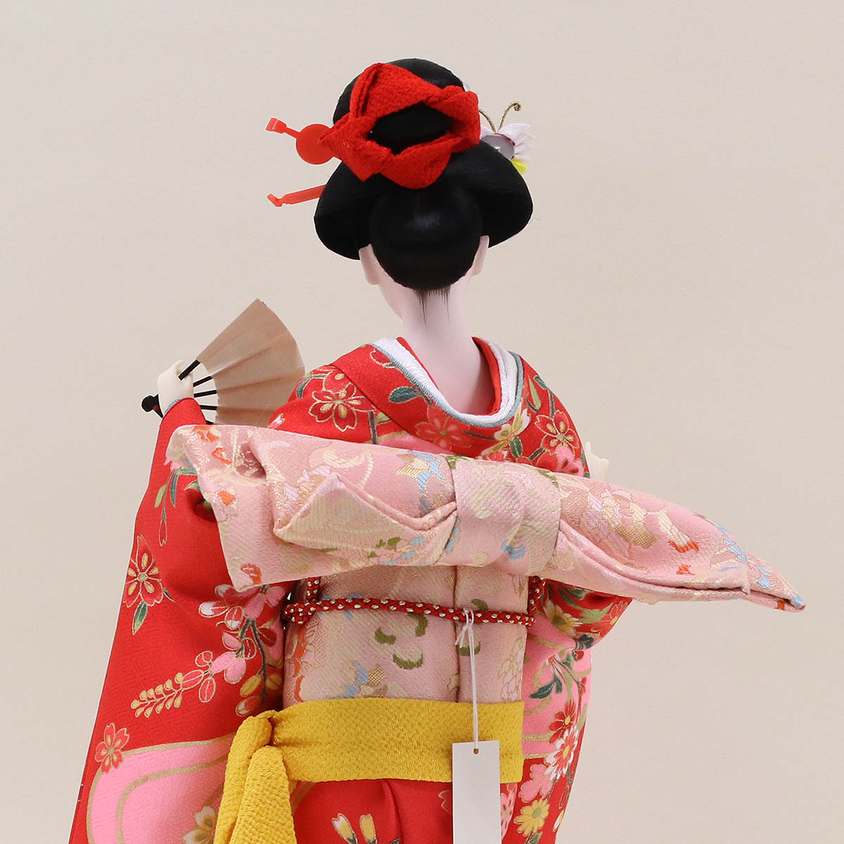 久月 日本人形 久月監製 山崎巧絢作 尾山人形 美麗 流水桜 赤P おやま