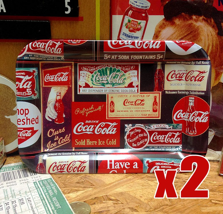 B3 コカコーラ ブリキ トレイ 6枚セット [ Coca Cola COKE アメリカン