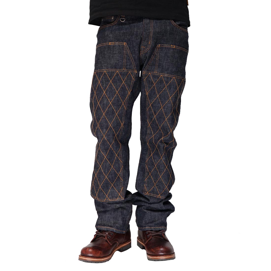 児島ジーンズ KOJIMA GENES 13oz ダイヤステッチ ダブルニーストレート