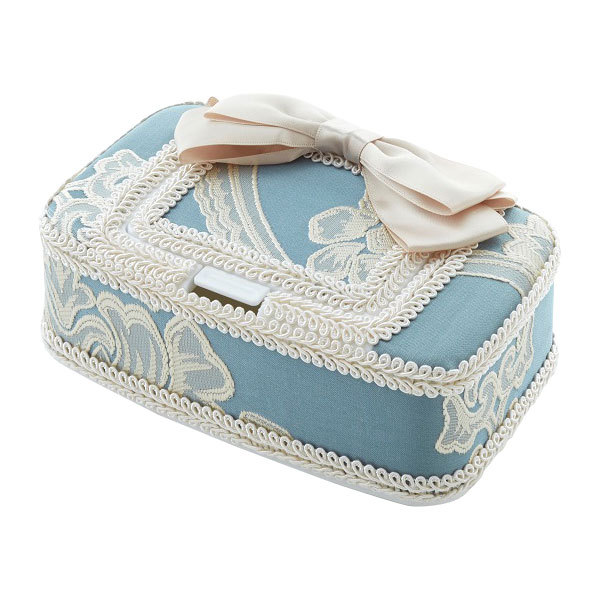 アクアフラワー ウェットティッシュケース 収納 6柄 オペラブルー