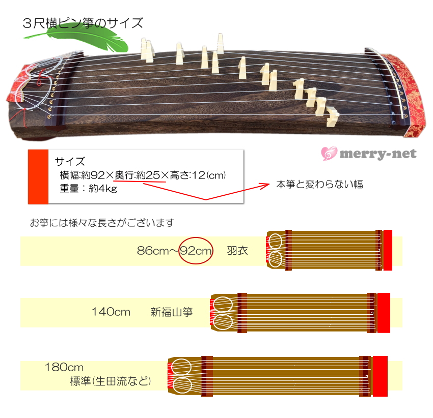 ミニ箏 入門セット「琴柱、爪、解説書」 : 楽器のことならメリーネット