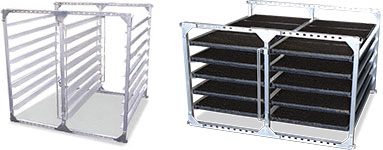 アルミス オールアルミ水平式苗棚 苗コン SH-80N (苗箱80枚用/育苗