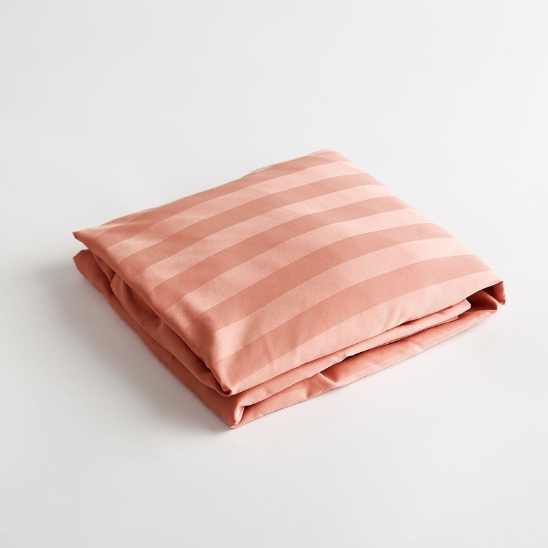 掛け布団カバー ホテルライク セミダブル おしゃれ サテンストライプ