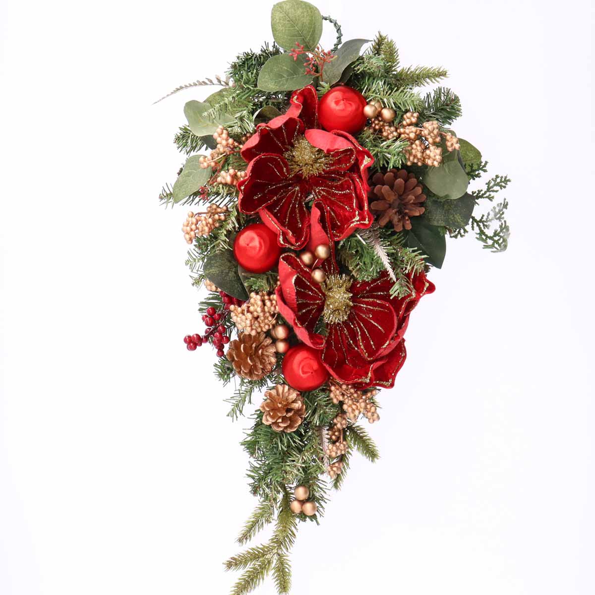 スワッグ クリスマス リース Christmas Xmas Swag Wreath マグノリア