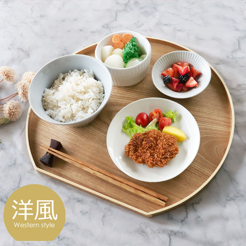 みよし漆器本舗 20％OFF お盆 36cm トレー 木製 半月盆 尺2寸 白木