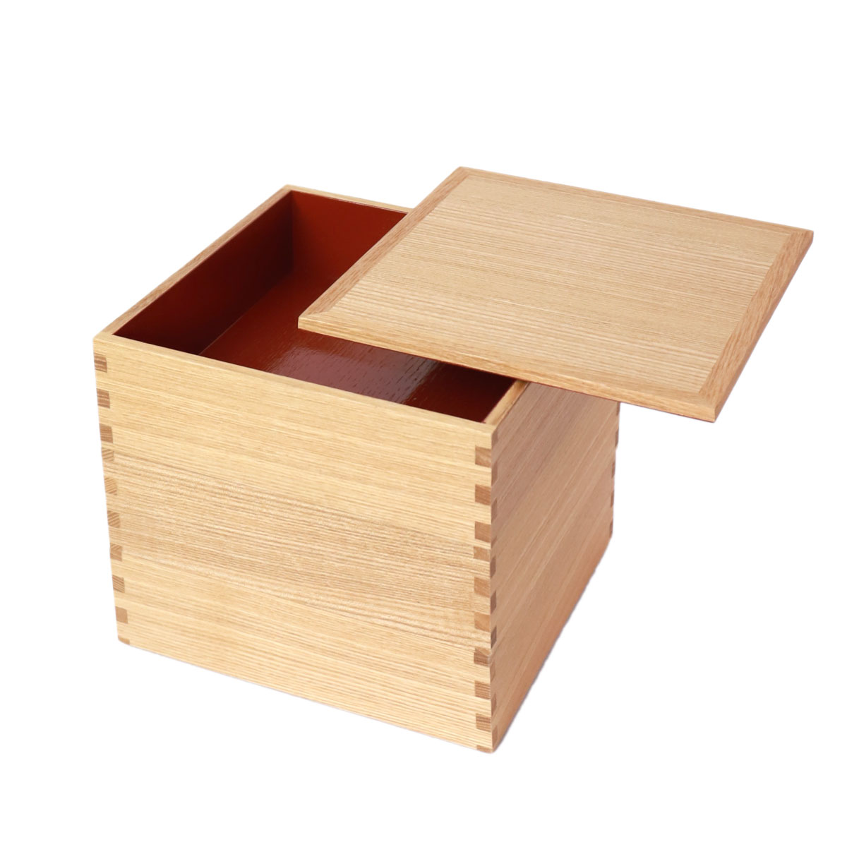 みよし漆器本舗 重箱 三段 6寸 18cm 松屋漆器店 白木塗 タモ 木製