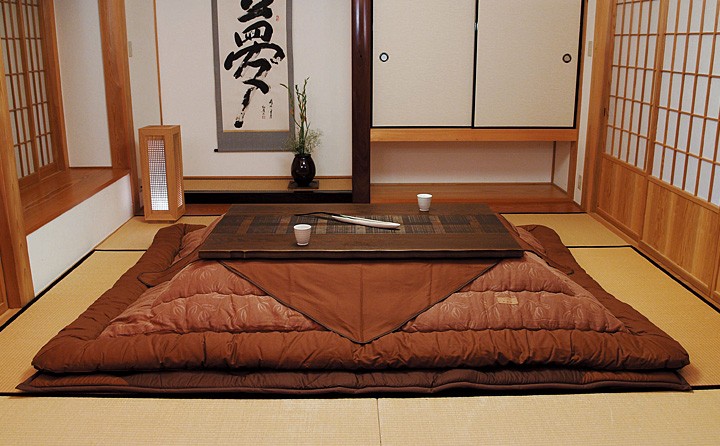 高級こたつ布団 敷ふとんセット 柿渋染 135〜150cm用 KF-126#50 : 大川