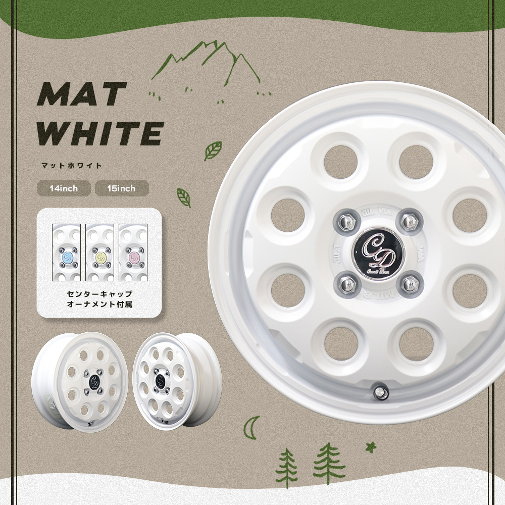 共豊 軽自動車 ホイール デコルネイチャー 14インチ 4.5J +45 4-100 1