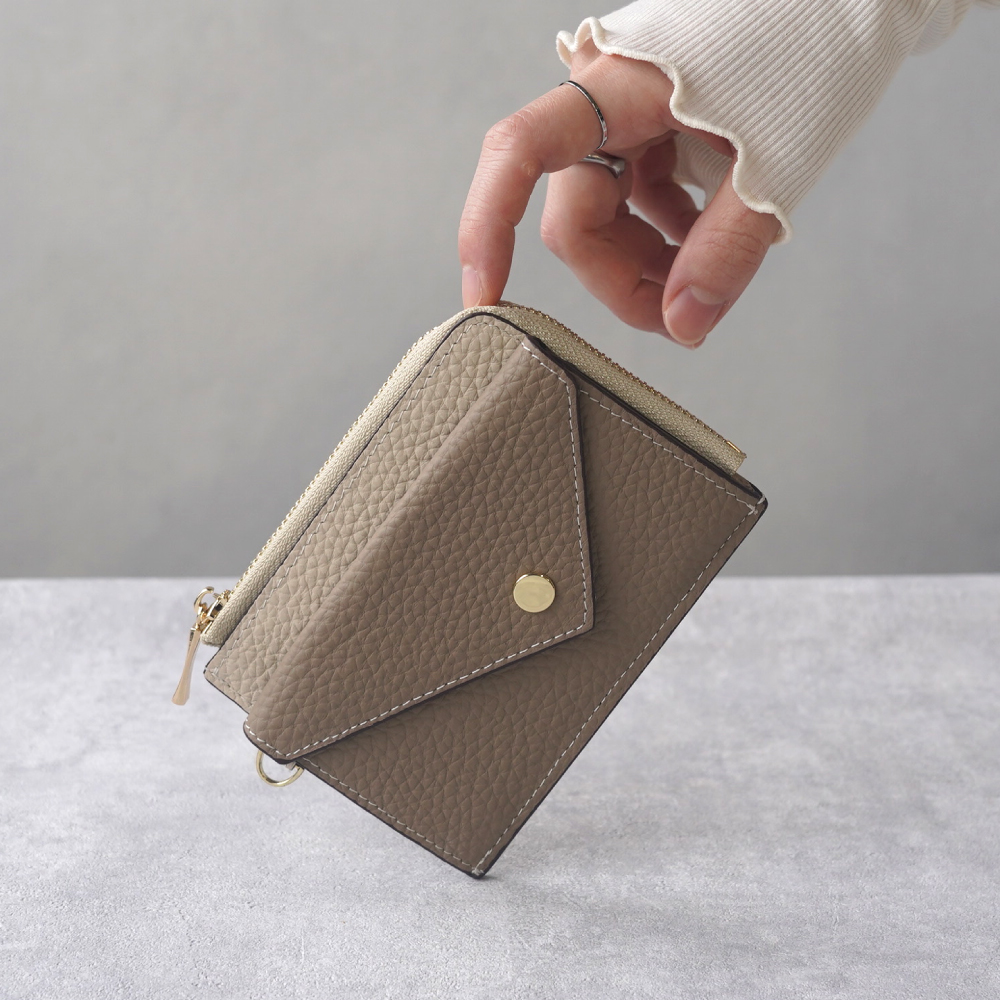 LASIEM（ラシエム） フラグメントケース ミニ財布 レディース 本革