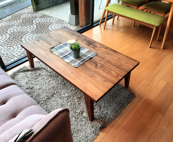 日美 こたつ こたつテーブル テーブル 120cm 長方形 ナチュラル 無垢