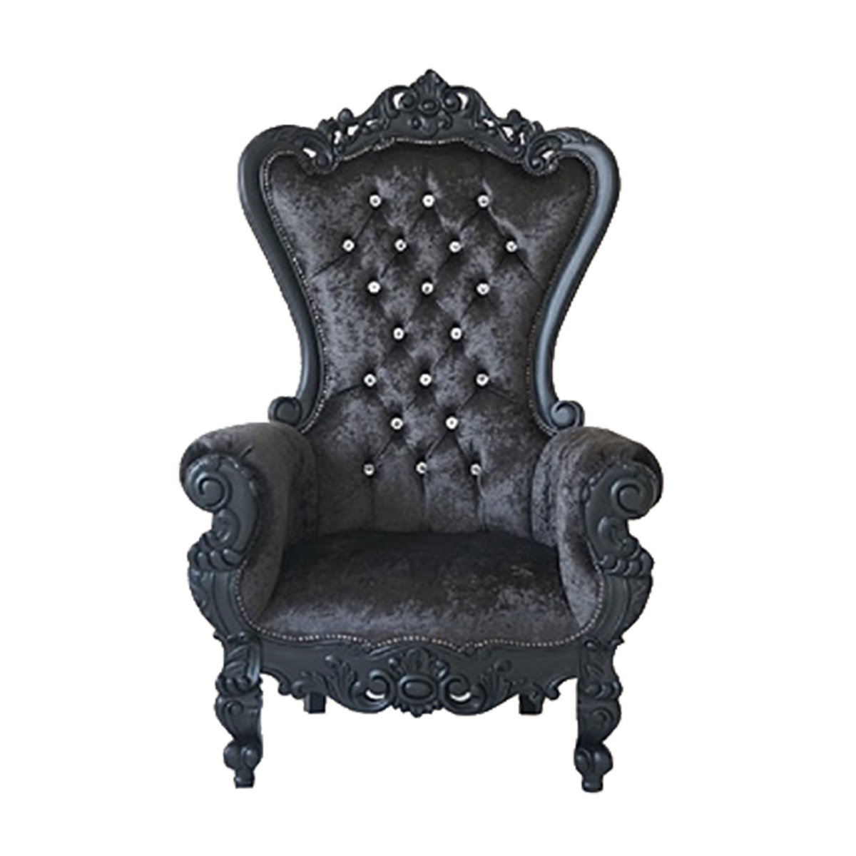 開梱設置付) キングチェア アンティーク 風 家具 姫系 かわいい ロココ