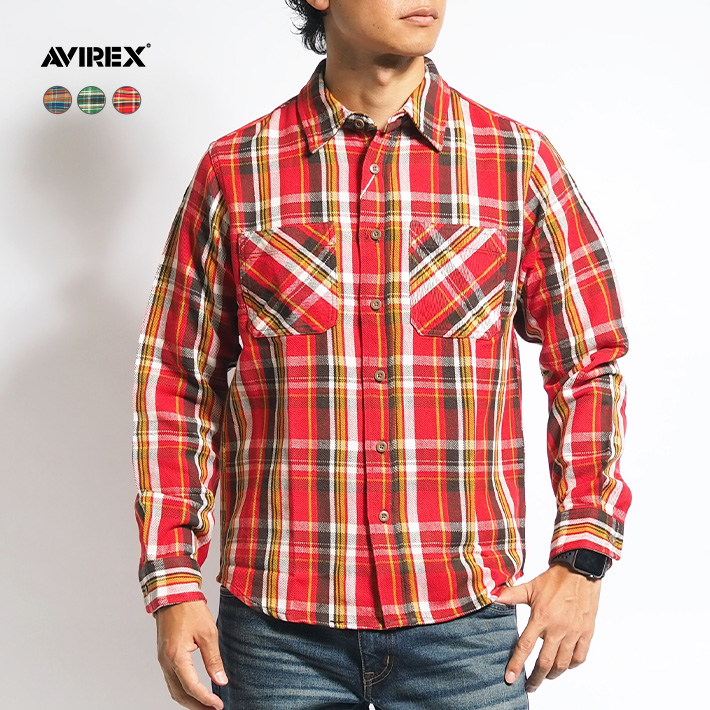 AVIREX（アヴィレックス） セール アビレックス 長袖シャツ フランネル