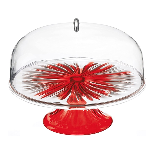 グッチーニ（guzzini） ケーキスタンド＆ドーム S 27cm IRIS おしゃれ