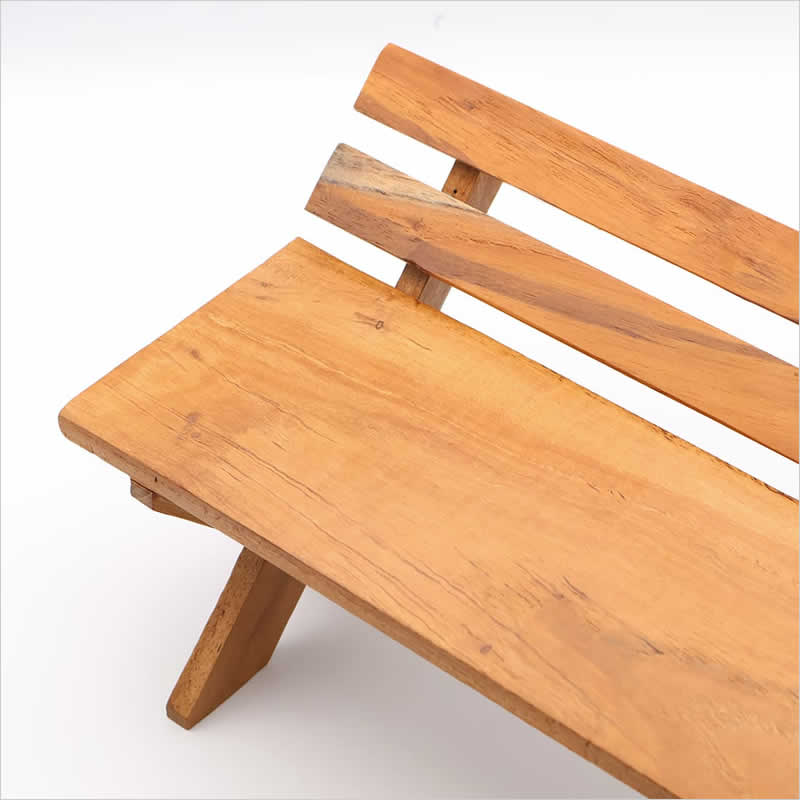 チーク ディスプレイベンチ 飾り 台 台座 マスコット ナチュラル